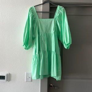 Neon green summer dress